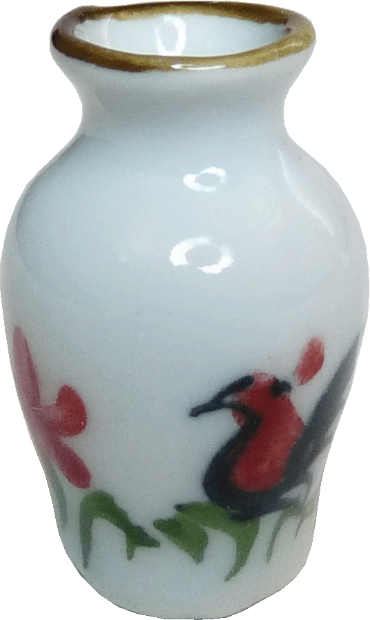 Ceramic Rooster Vase Mary S Dollhouse Miniature Accessories