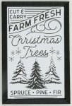 (image for) Farm Fresh Christmas Trees Framed Ad Picture