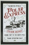 (image for) Polar Express Train Depot Framed Ad Picture