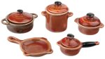 (image for) Rustic Cookware - Brown - 9pc