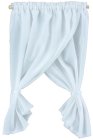 (image for) White Double Swag Tie Back Drapes Curtains