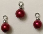 (image for) Red Pearl Ball Ornament 3pc