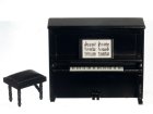 (image for) Upright Piano & Bench - Black