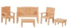 (image for) 1/2in Scale Garden Set - 5pc - Oak