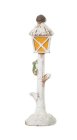 (image for) Non-Electric Decorated Lamp Post White