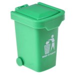 (image for) Keep It Clean Green Rolling Trash Can