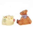 (image for) Piggy Bank & Teddy Bear 2pc