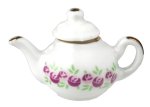 (image for) Teapot - White w/ Lavender Floral