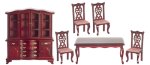 (image for) Victorian Dining Room Set - 6pc - Mahogany