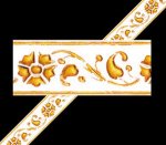 (image for) Spring Floral Gilded Faux Plaster Ceiling/Wall Molding