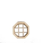 (image for) 1/2in Scale Crosshatch Octagon Non-Working Dollhouse Window