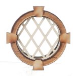 (image for) Diamond Keystone Round Non-Working Dollhouse Window