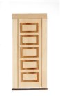 (image for) 1/2in Scale 5 Panel Dollhouse Door