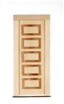 (image for) 1/2in Scale 5 Panel Dollhouse Door