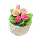 (image for) Yellow & Pink Roses in Basket