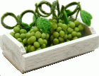 (image for) Green Grapes in Whitewashed Crate