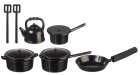 (image for) Metal Cookware Black 10pc