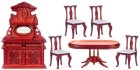 (image for) Dining Room Set 6pc - Mahogany