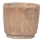 (image for) Round Planter Pot - Gray Ancient - 6pc