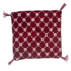 (image for) Cats Pillow Burgundy Print