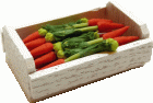 (image for) Carrots in Whitewashed Crate