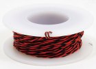 (image for) Kynar Twisted Red & Black - 30 Feet - Hook Up Wire