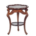 (image for) Fancy Round Coffee Table - Walnut