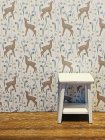 (image for) Fawn Deer Dollhouse Wallpaper 3pc