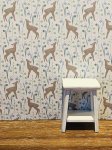 (image for) Fawn Deer Dollhouse Wallpaper 3pc