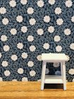 (image for) Blue w/ White Daisies Dollhouse Wallpaper 3pc