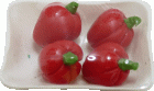 (image for) Red Bell Peppers Wrapped