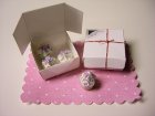 (image for) Mixed Pastel Sprinkle CupCakes 4pc w/ 2 Boxes