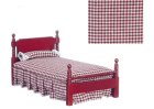 (image for) Mahogany Single Bed - Gingham