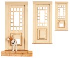 (image for) 17 Light 2 Panel Door w/ Working Doggy Door