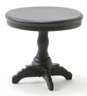 (image for) Round End Table - Black