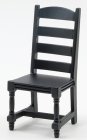 (image for) Ladder Back Side Chair - Black