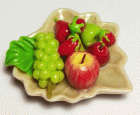 (image for) Fruit on Ceramic Leaf Tray