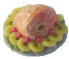 (image for) Bone-In Ham w/ Pineapple Garnish