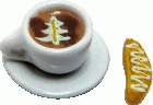 (image for) Cappuccino w/ Biscotti on Saucer