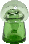 (image for) Green Glass Mushroom Jar