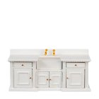 (image for) Kitchen Counter Sink Cabinet - White