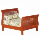 (image for) Slat Double Bed - Walnut