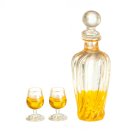 (image for) Square Decanter w/ 2 Filled Glasses