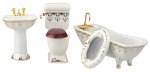 (image for) Fancy Bathroom Set 4pc