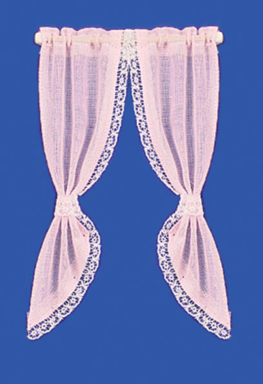 (image for) Demi Tie-Back Curtains - Pink