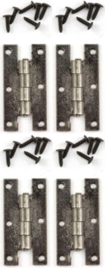 (image for) Pewter H Hinges With Nails 4pcs