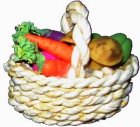 (image for) Assorted Vegetables in Basket w/ Handle