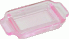 (image for) Pink Glass Baking Pan