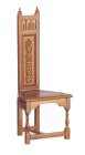 (image for) Medieval Tall Back Walnut Side Chair