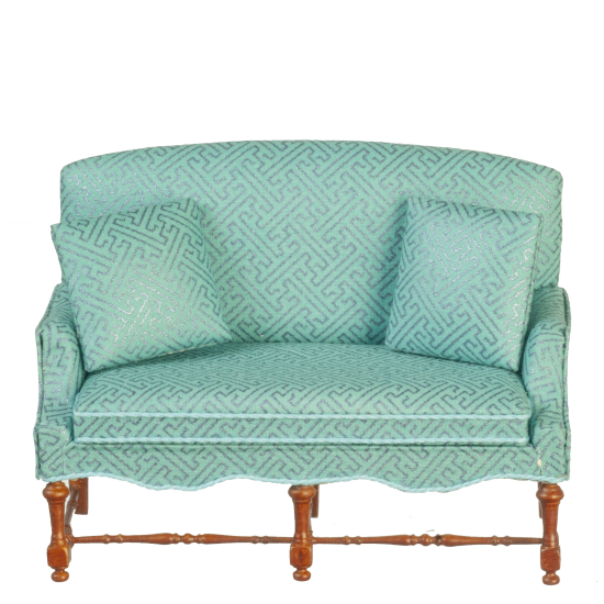 (image for) Jacobean Settee In Blue